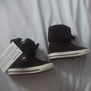 Winter converse boots.